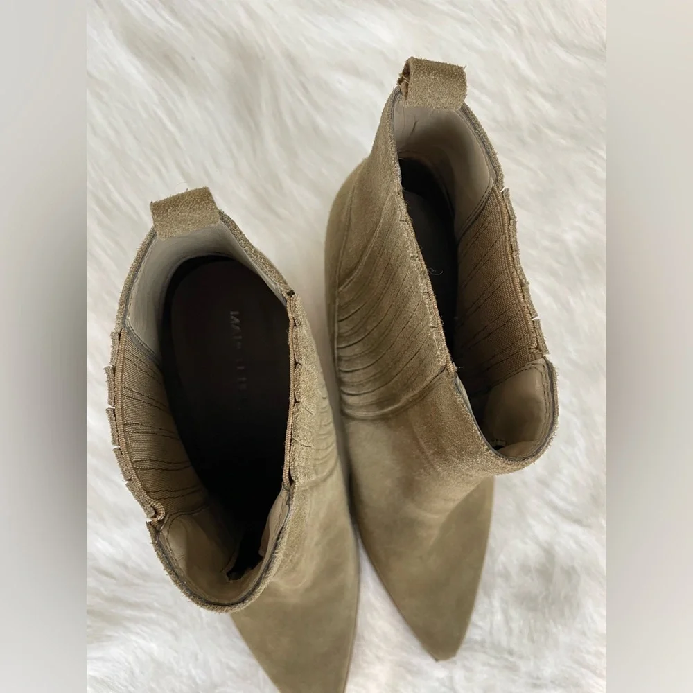 Marc Fisher Women's Suede Ankle Boots - Tan